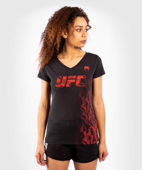 UFC｜ VENUM AUTHENTIC格斗周女士运动短袖 - 黑色