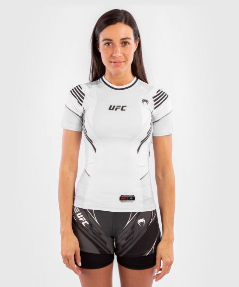 UFC｜ VENUM AUTHENTIC格斗之夜女士短袖紧身衣 - 白色