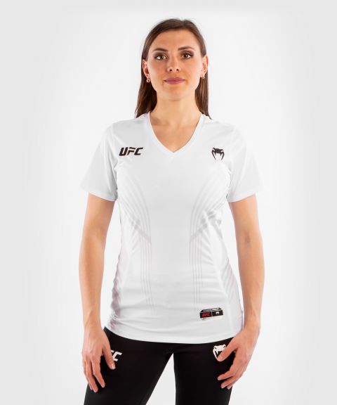 UFC｜ VENUM AUTHENTIC格斗之夜女士运动短袖 - 白色