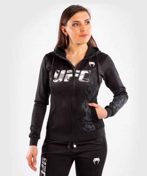 UFC｜ VENUM AUTHENTIC格斗周女士连帽外套 - 黑色