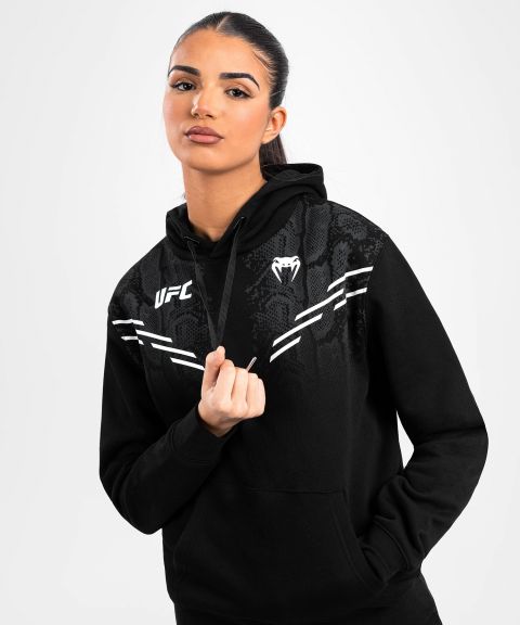 UFC Adrenaline | VENUM 经典复刻 女士连帽卫衣 - 黑色