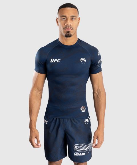 UFC Fusion | VENUM 格斗周 男士短袖紧身衣 - 蓝色