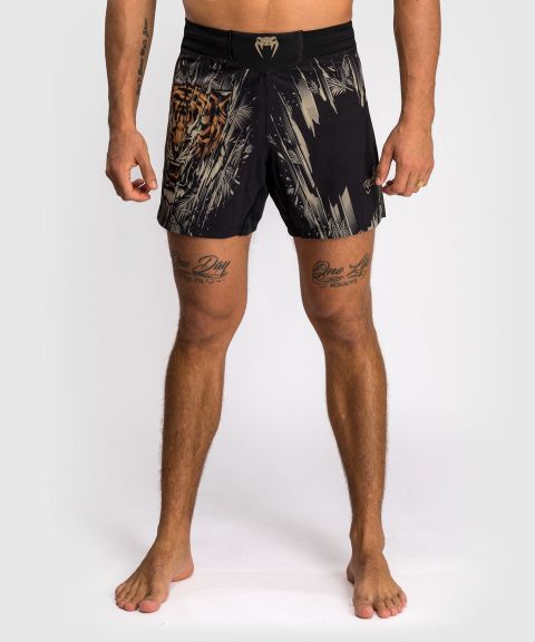 VENUM Tiger 男士格斗短裤 - 黑/荧光橙色