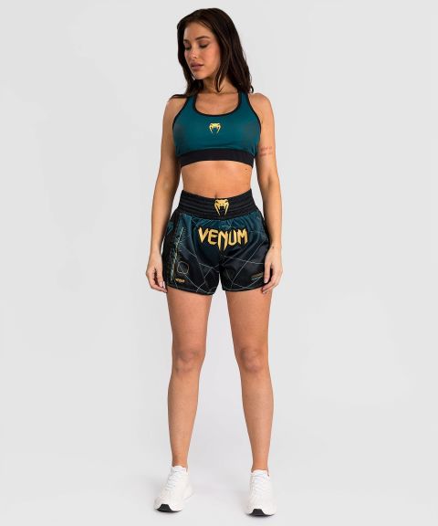 VENUM Tactical XT 女士泰拳短裤 - 黑/森林绿色