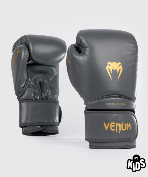 Venum Contender 1.5 儿童拳击手套 - 石墨灰/金色