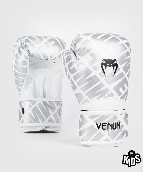 Venum Contender 1.5XT 儿童拳击手套 - 白/银色