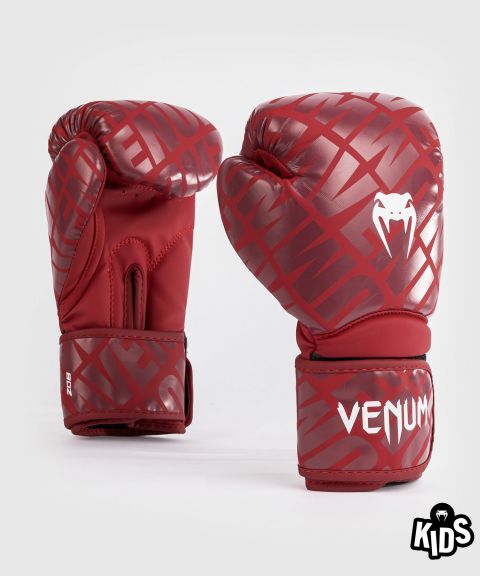 Venum Contender 1.5XT 儿童拳击手套 - 酒红/白色