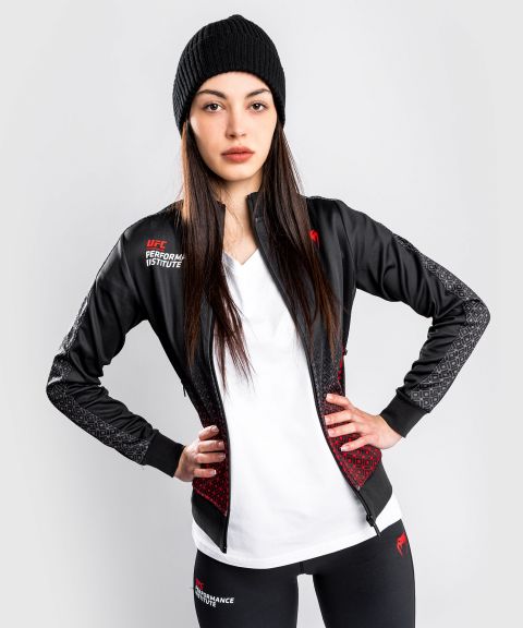 UFC |VENUM Performance Institute 女士运动夹克- 黑/红色-