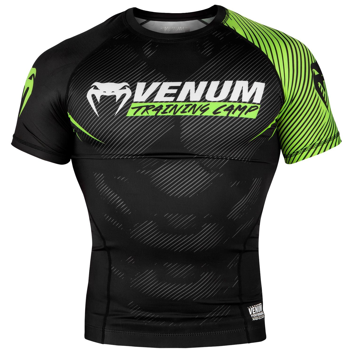 Venum Training Camp 2.0 防磨衣 - 短袖 - 黑/荧光黄