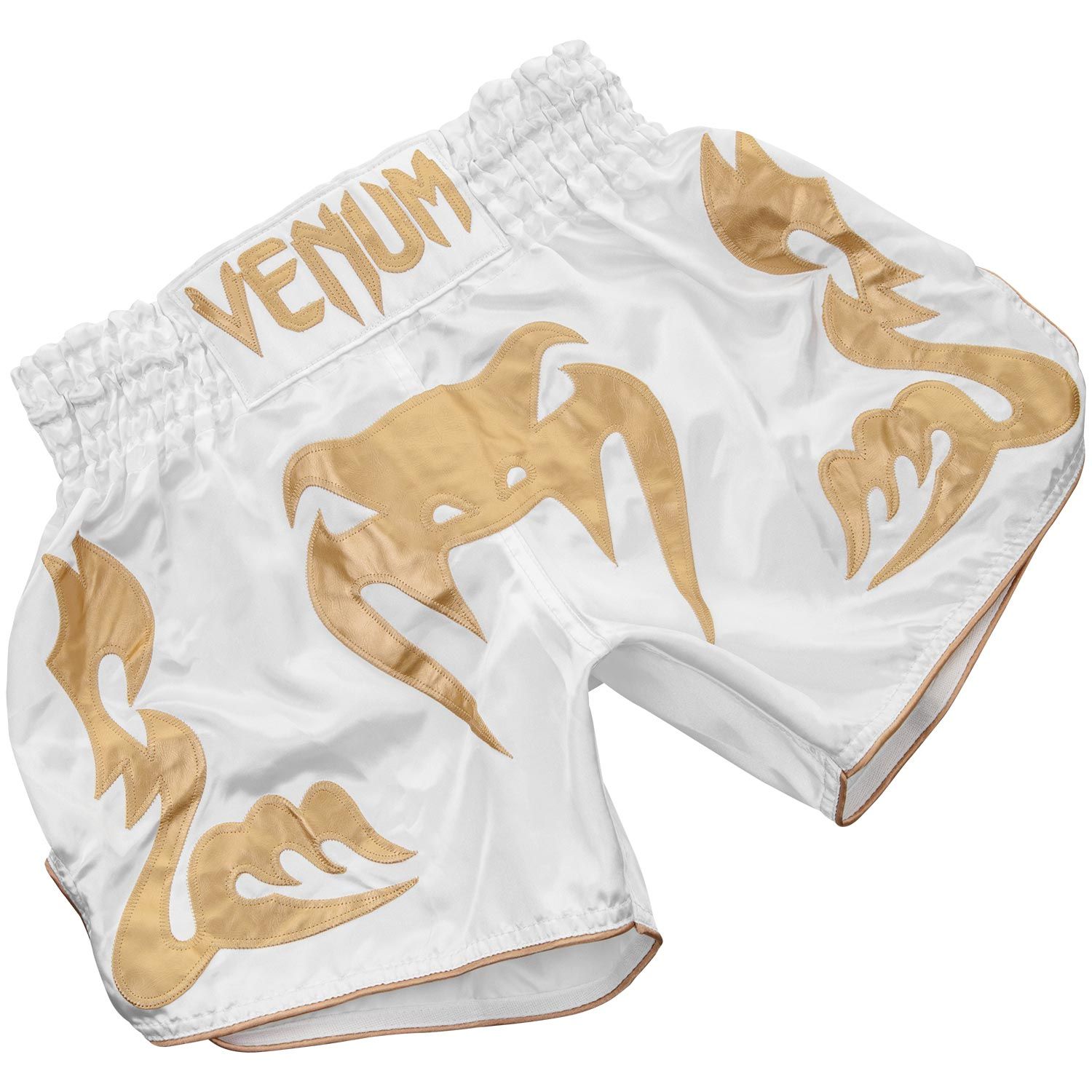 Venum Bangkok Inferno 泰拳短裤 - 白/金