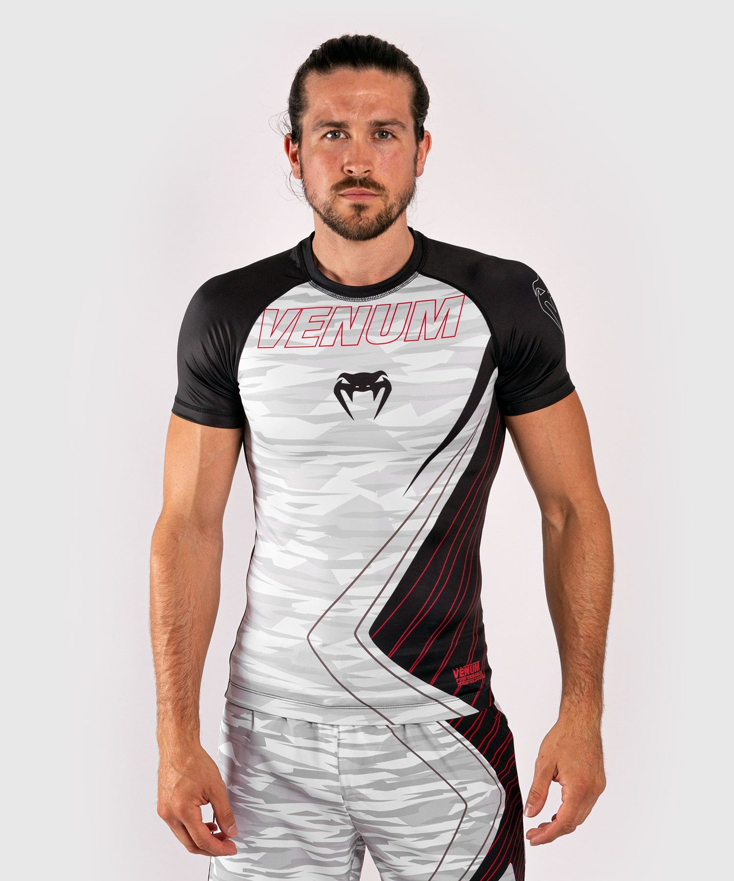 VENUM Contender 5.0 短袖紧身衣 - 白/迷彩色