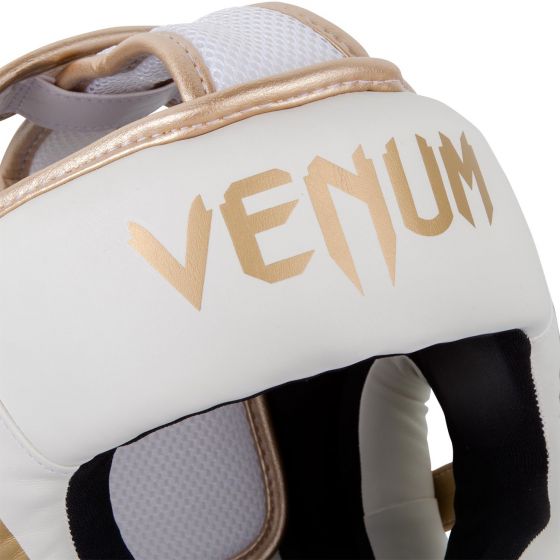 Venum Elite 头具 - 白/金