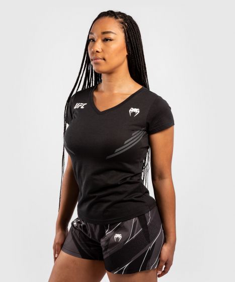 UFC｜ VENUM REPLICA女士运动短袖 - 黑色