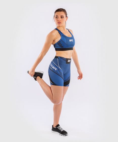 UFC｜ VENUM AUTHENTIC格斗之夜女士VALE TUDO紧身五分短裤 - 蓝色