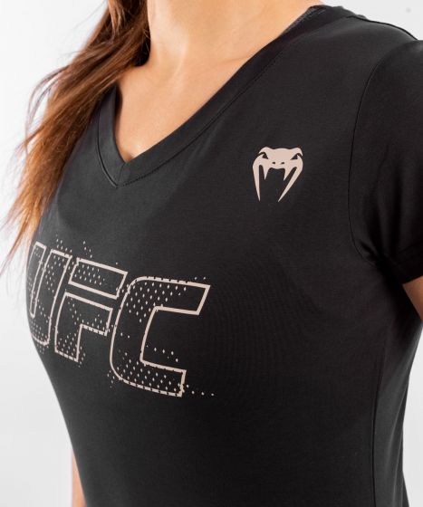 UFC｜ VENUM AUTHENTIC格斗周女士运动短袖 - 黑色