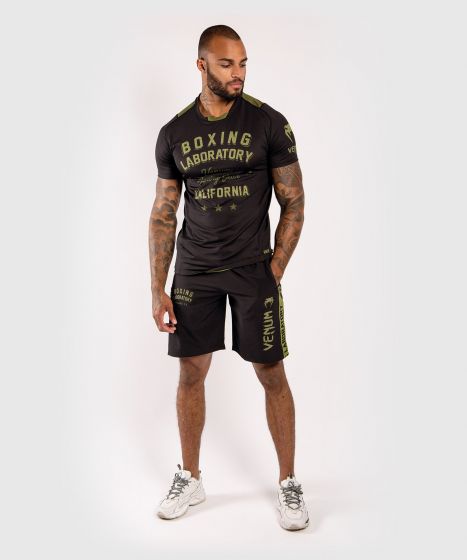 VENUM Boxing Lab 速干短袖 - 黑/绿色