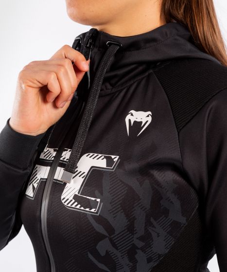 UFC｜ VENUM AUTHENTIC格斗周女士连帽外套 - 黑色