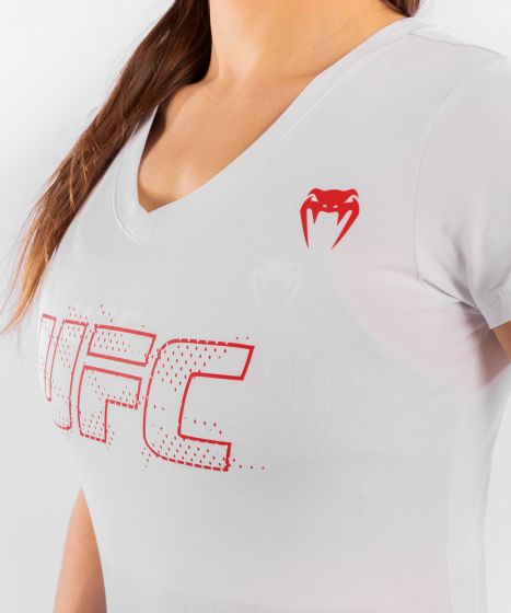 UFC｜ VENUM AUTHENTIC格斗周女士运动短袖 - 白色