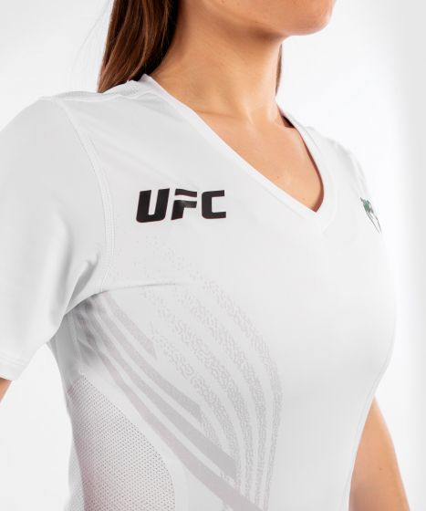 UFC｜ VENUM AUTHENTIC格斗之夜女士运动短袖 - 白色