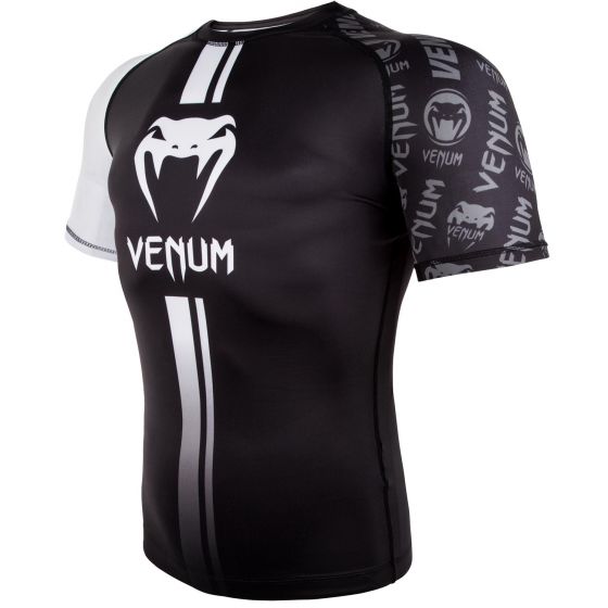 Venum Logos 短袖防磨衣 - 黑/白