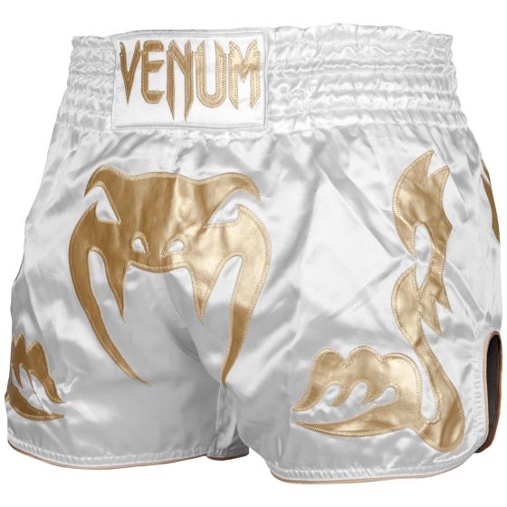 Venum Bangkok Inferno 泰拳短裤 - 白/金