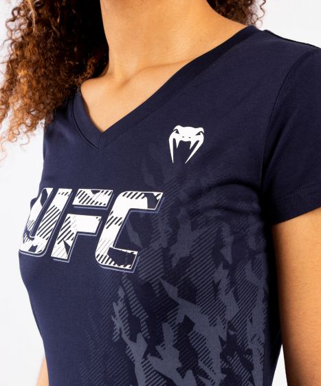 UFC｜ VENUM AUTHENTIC格斗周女士运动短袖 - 海军蓝色